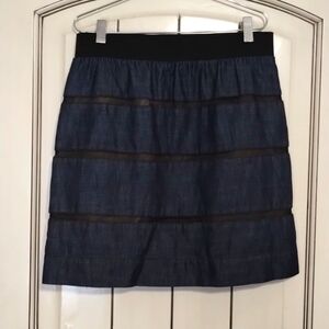 Jodi Arnold colab With Limited Denim And Mesh Mini Skirt Size 6
